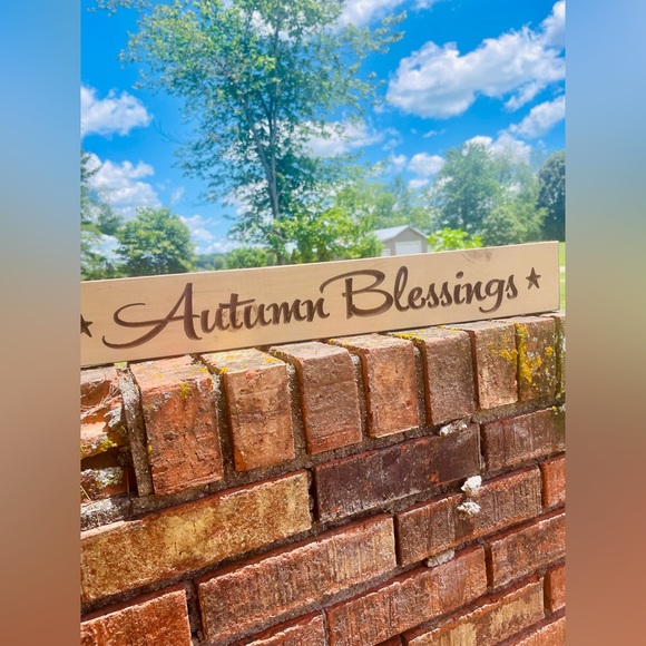 *Autumn Blessings Engraved Sign, 24” - Picture 9 of 11